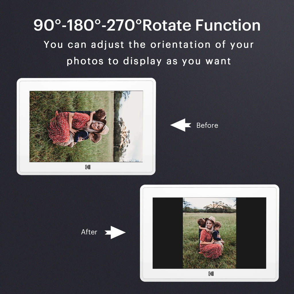 Kodak RCF106 WiFi Digital Photo Frame 10inch IPS Touch Screen Digi