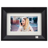 Kodak 10.1 Inch Wood Digital Picture Frame RDPF-1020V with Remote Control, IPS Screen HD Display, Auto-Rotate, Wall Mountable, Programmable Auto On/Off, Enjoy Your Precious Moment in Slideshow, Black (No Wi-Fi)