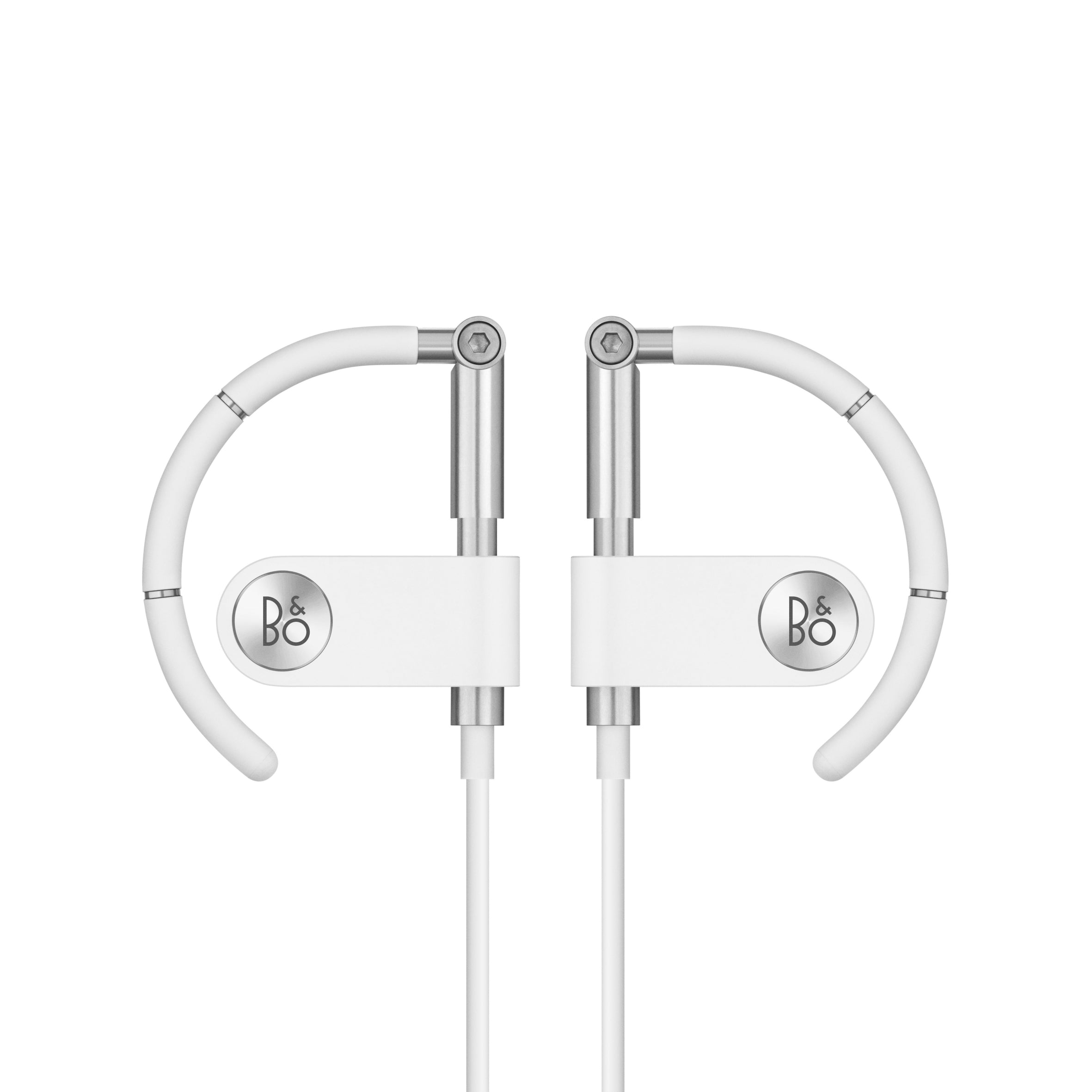 Bang & Olufsen Beoply Earset, Premium Wireless Earphones with Adjustable Earhook Wearing Style in white