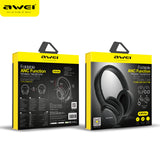 Awei A950BL Active Noise Cancellation Bluetooth Wireless Headphones (Over-Ear, Foldable) up to 46h playback on Single Charge