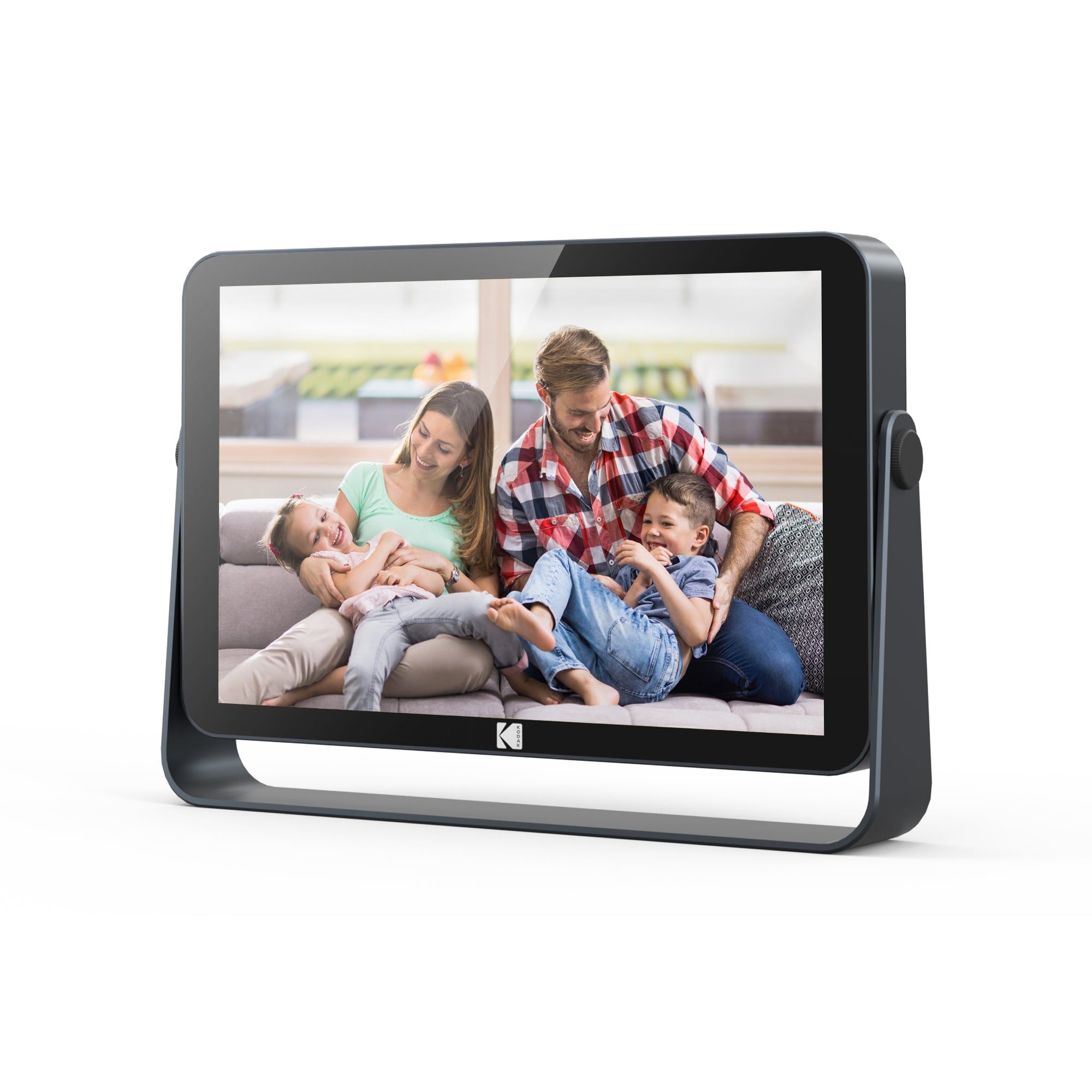 Kodak 10-inch Wi-Fi Rechargeable Digital Photo Frame RWF-109, Carbon Black with 32GB Internal Memory and Touch Screen IPS Display