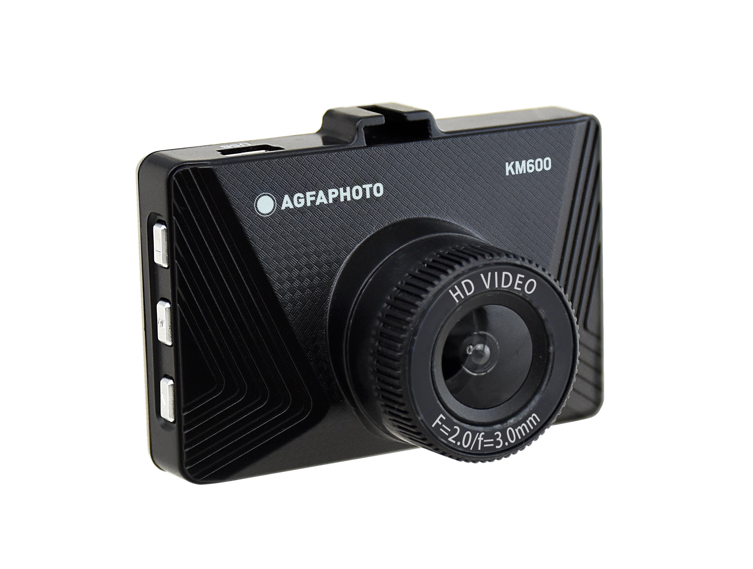 AgfaPhoto Realimove KM600 Dash Cam with LCD Screen, Loop recording, Motion detection and Parking Monitor