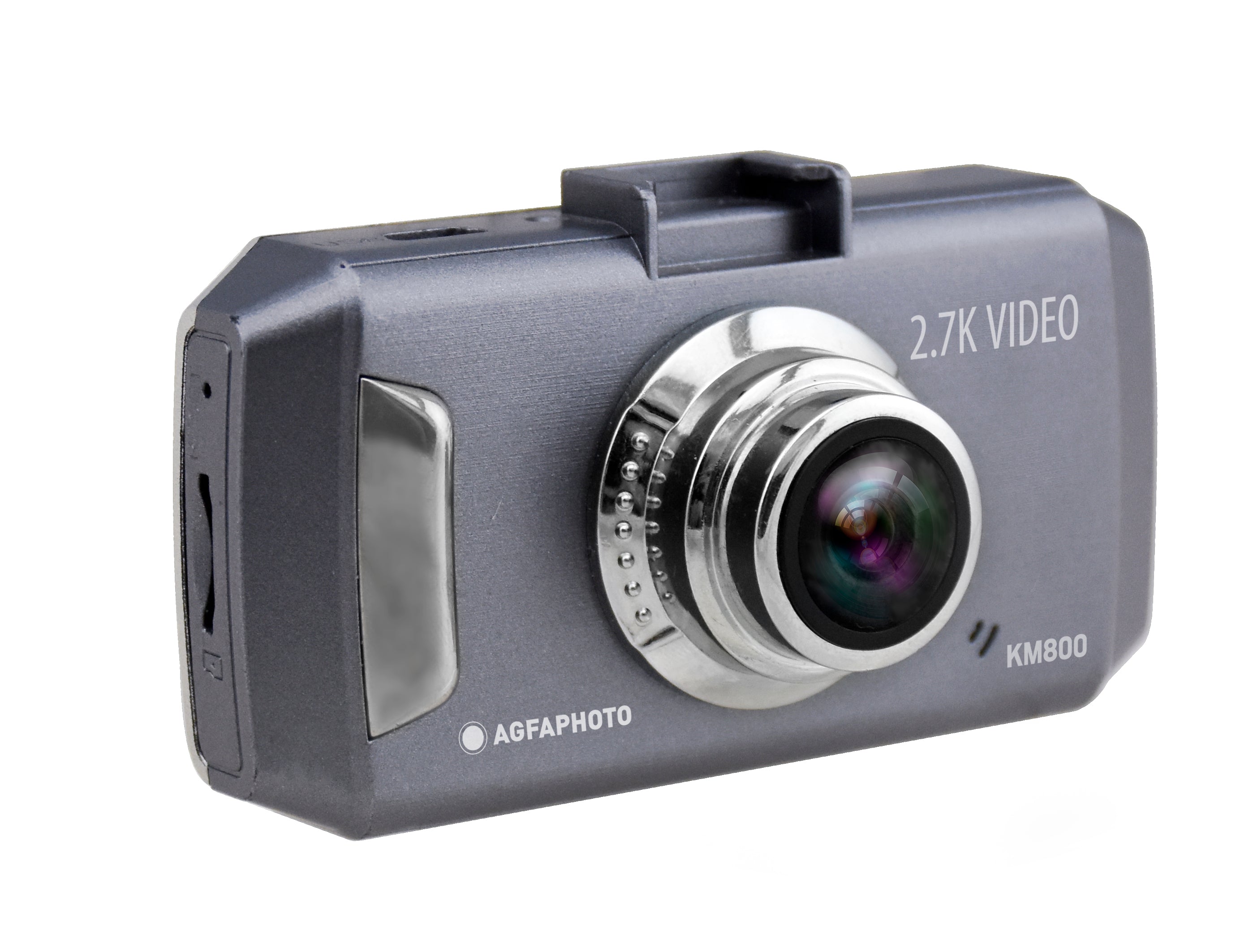 AgfaPhoto Realimove KM800 2.7K Ultra HD Dash Cam with LCD Screen, 150 Degree Wide Angle Lens, G-Sensor, Motion Detection and Parking Monitor