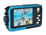 AGFAPHOTO 24MP Waterproof Compact Zoom Digital Camera with Dual LCD and Full HD Video Recording, Realishot WP8000