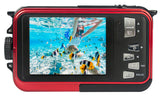 AGFAPHOTO 24MP Waterproof Compact Zoom Digital Camera with Dual LCD and Full HD Video Recording, Realishot WP8000