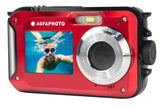 AGFAPHOTO 24MP Waterproof Compact Zoom Digital Camera with Dual LCD and Full HD Video Recording, Realishot WP8000