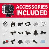 agfaphoto 4k ultra hd action cam includes over 10 accessories