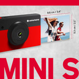 AgfaPhoto Realipix Mini S 10MP Instant Print Digital Photo Camera dimensions of each pic are 8.6cm x 5.3cm