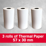 AgfaPhoto Realipix 3 Rolls Black & White Thermal Printer Paper Fits Realipix P Pocket Printer ATP3WH