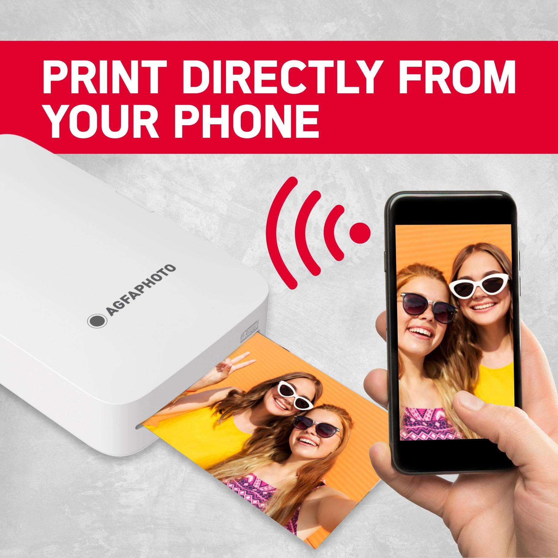 print photos for the AgfaPhoto Realipix Mini P Wireless Portable Photo Printer from your phone