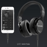 Awei A950BL Wireless Bluetooth Foldable Headphones with Active Noise Cancellation can play with aux cord
