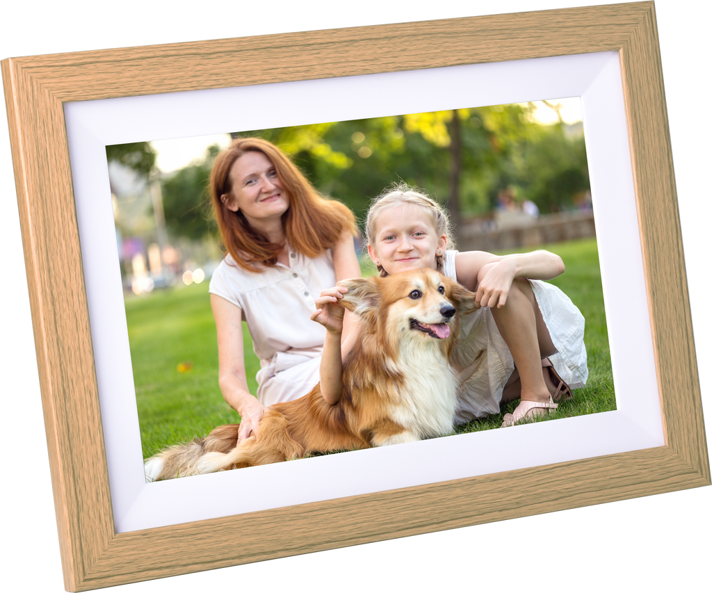 Kodak Classic Wooden Digital Photo Frame 1012W, 10.1 inch Touchscreen ...