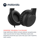 Motorola MOTO XT120 Over-Ear Wired Headphones