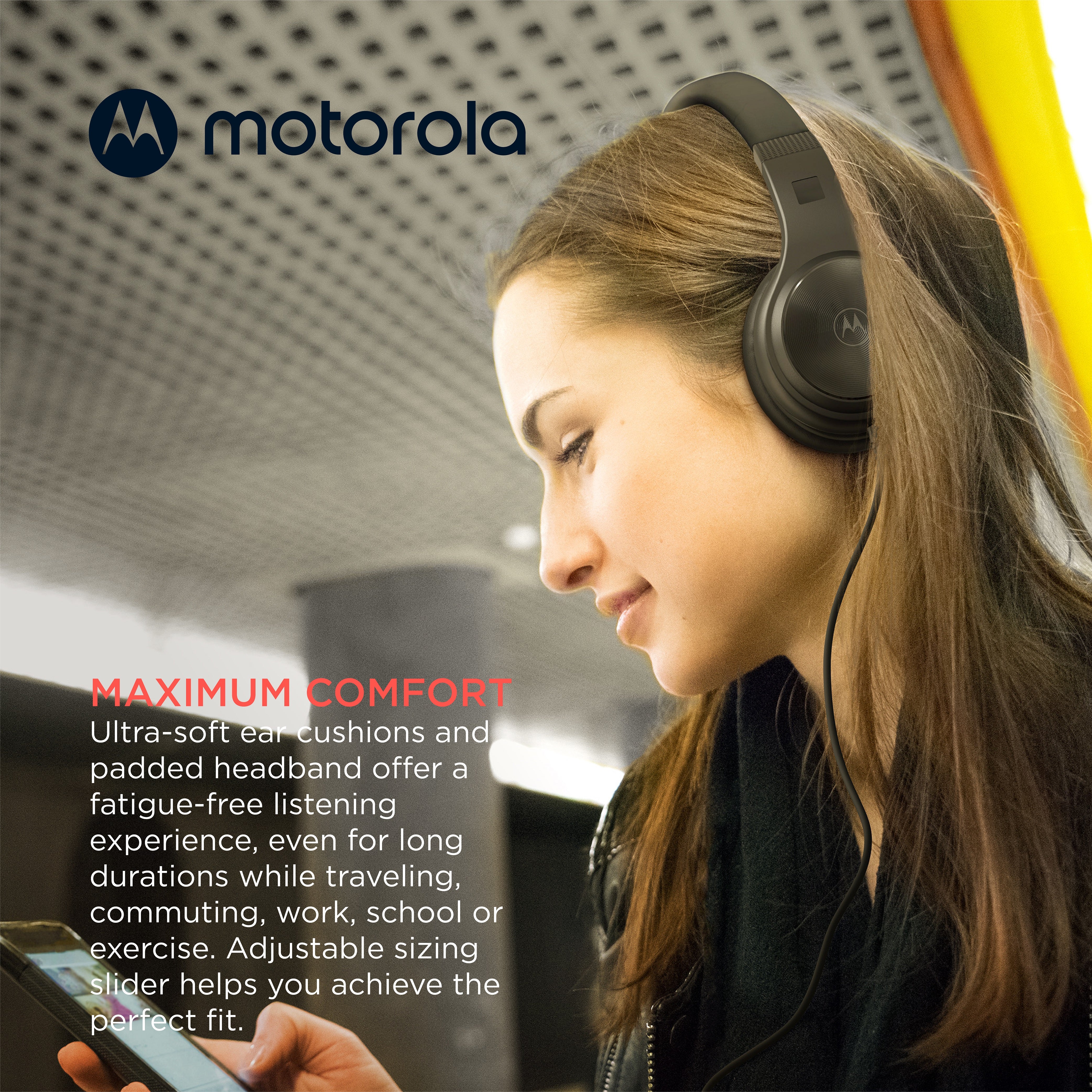 Motorola MOTO XT120 Over-Ear Wired Headphones