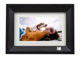 Kodak 10.1 Inch Wood Digital Picture Frame RDPF-1020V with Remote Control, IPS Screen HD Display, Auto-Rotate, Wall Mountable, Programmable Auto On/Off, Enjoy Your Precious Moment in Slideshow, Black (No Wi-Fi)