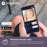 Motorola VM855 CONNECT, Secure 5" Portable Wi-Fi Video/Audio Baby Monitor With Crib Mount