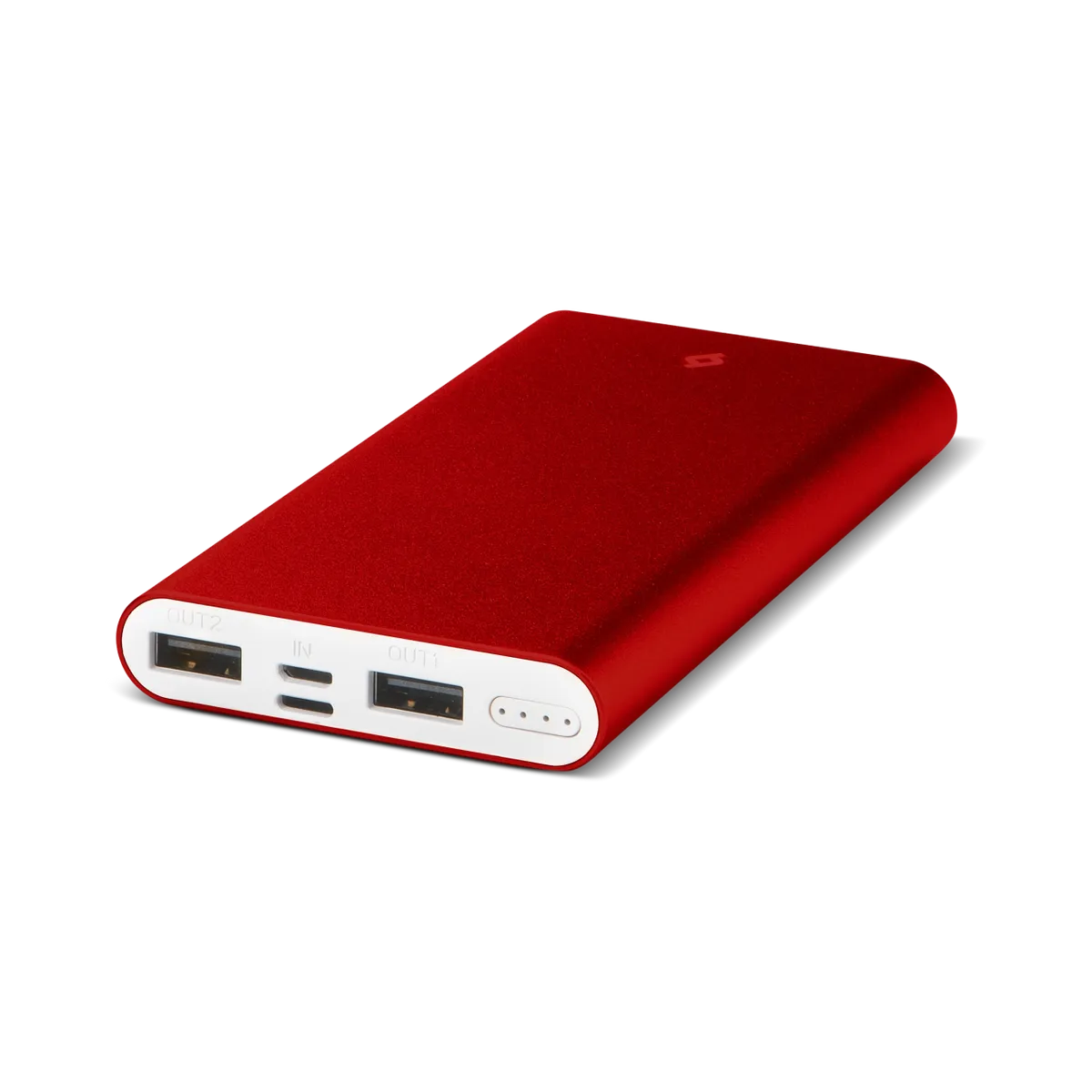 ttec AlumiSlim S Universal Mobile Charger Power Bank 10000 mAh in red