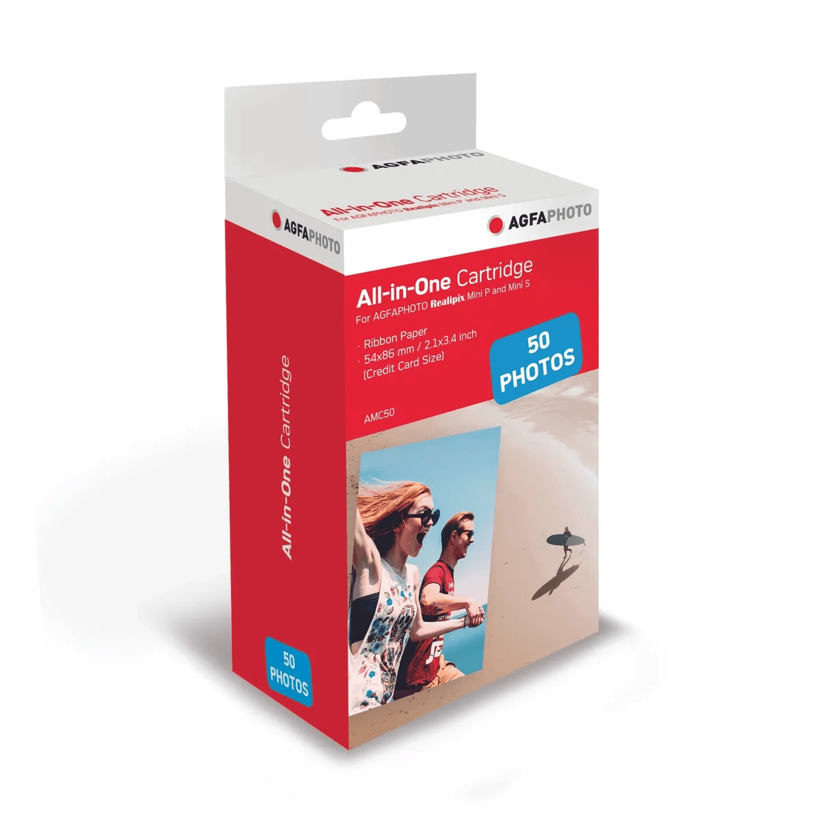 amc50 agfaphoto cartridge for mini p and mini s refill 50 pack