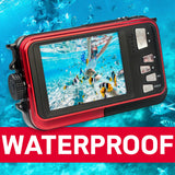 AGFAPHOTO 24MP Waterproof Compact Zoom Digital Camera with Dual LCD and Full HD Video Recording, Realishot WP8000